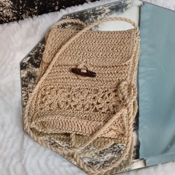 HandMade Wicker‎ Body Bag Purse - Picture 9 of 9